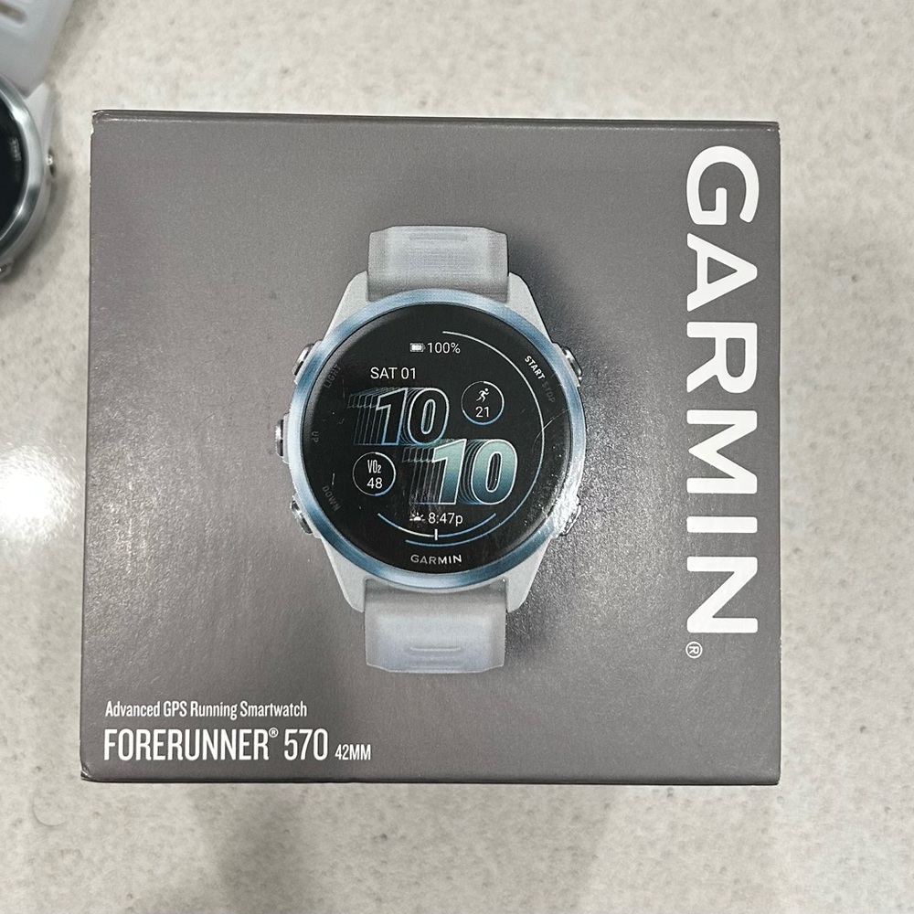 Garmin Forerunner 570 Smartwatch - Blue and Silver